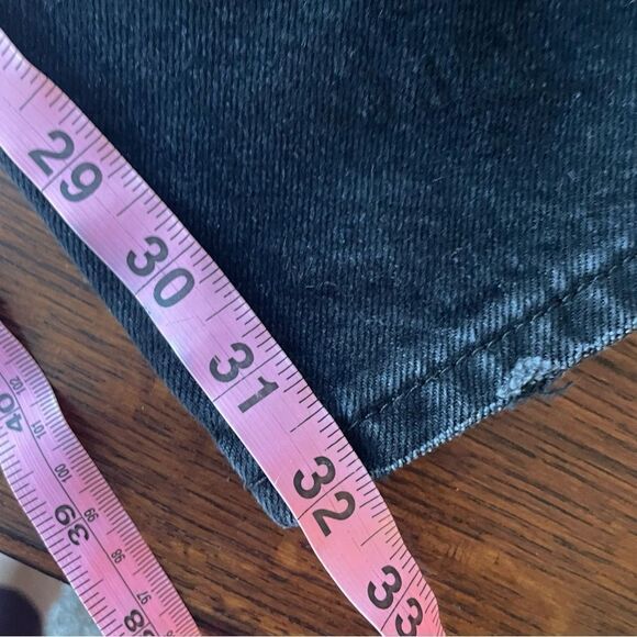 FRAME L’HOMME SLIM FIT MIDRISE BLACK NOIR SHRED JEANS‎ DISTRESSED SZ 33 NEW - Picture 10 of 10